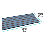 JERGA SARGA GRUESA DE 1M X48 CM AZUL
