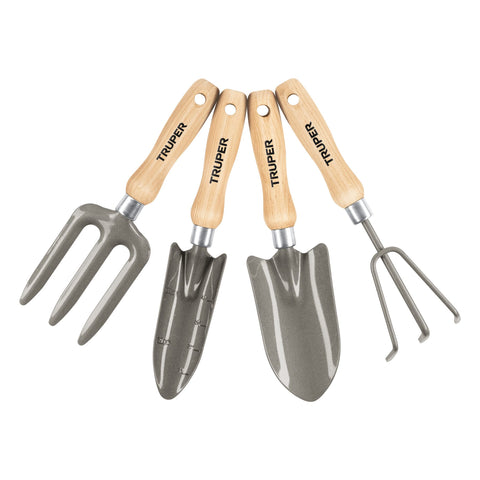 JGO DE HERRAMIENTAS D/JARDIN 4 PZS CORTO