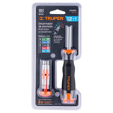 DESARMADOR DE JOYERO MULTI PUNTAS 12 EN 1, TRUPER