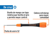 DESARMADOR DE PRECISISN DE CRUZ PH00 MANGO ERGONSMICO