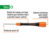 DESARMADOR DE PRECISISN PUNTA TORX T6 MANGO ERGONSMICO
