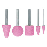 JUEGO DE 5 PIEDRAS MONTADAS ZANCO 1/4' Y 1/8',USO GENERAL