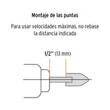 JUEGO DE 5 PIEDRAS MONTADAS ZANCO 1/4' Y 1/8',USO GENERAL