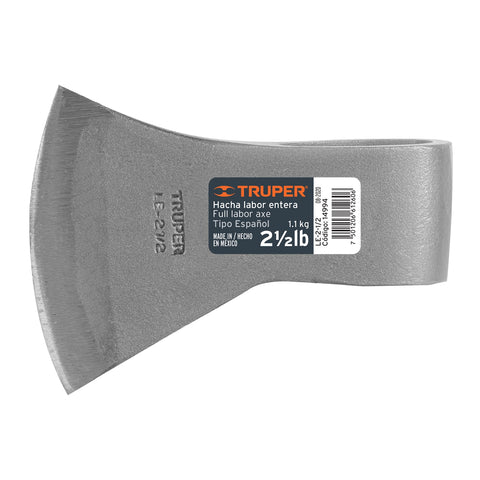 HACHA LABOR ENTERA 2-1/2 LB SIN MANGO, TRUPER
