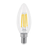 LAMPARA LED TIPO VELA 4 W CON FILAMENTO BASE E14 LUZ CALIDA