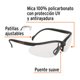 LENTE DE SEGURIDAD DEPORTIVO TRANSPARENT