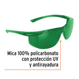 LENTES DEPORTIVOS DE SEGURIDAD, ESPEJO COLOR PLATA, INTREPID