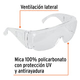 LENTES DE SEGURIDAD COLOR TRANSPARENTE
