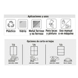 LIJA DE AGUA GRANO 600 PAPEL IMPERMEABLE