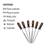 JUEGO DE 6 LIMAS DE JOYERO C/MANGO