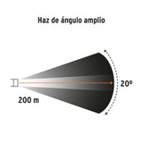 LINTERNA PLÁSTICA, LED, LUZ DIRECTA, 2 PILAS D, 180 LM