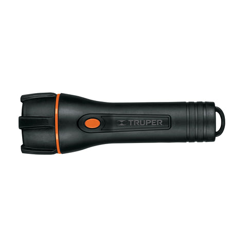 LINTERNA PLÁSTICA, LED, LUZ DIRECTA, 2 PILAS D, 180 LM