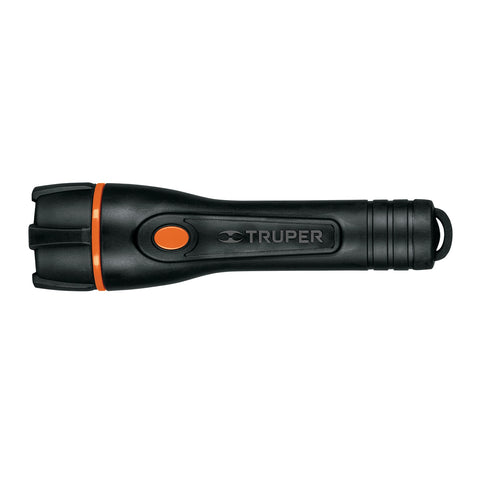 LINTERNA PLÁSTICA, LED, LUZ DIRECTA, 2 PILAS AA, 80 LM