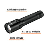 LINTERNA DE ALUMINIO 1 LED 130LM RECERGABLE, TRUPER