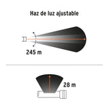 LINTERNA RECARGABLE CON LUZ EMERGENCIA 480LM TRUPER