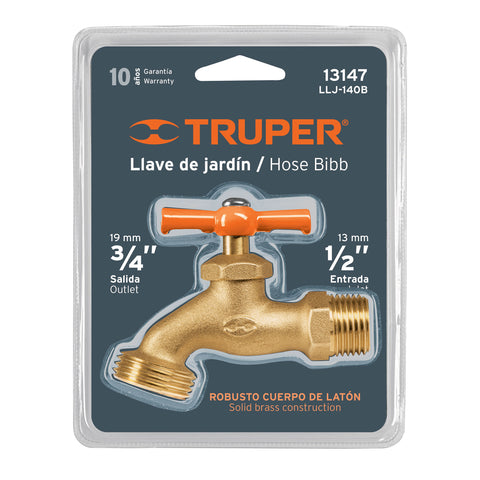 LLAVE DE JARDIN DE 1/2' DE FUNDIDA