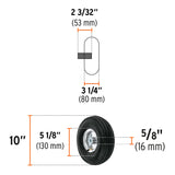 LLANTA NEUMÁTICA CON RIN 10", EJ