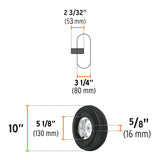 LLANTA NEUMÁTICA CON RIN 10", EJ 45902