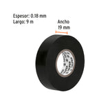 CINTA DE AISLAR DE 18 M X 19 MM, NEGRA EN BLMSTER, TRUPER
