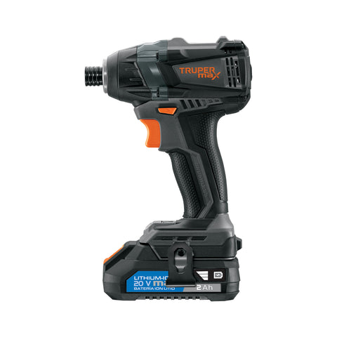 DESTORNILLADOR DE IMPACTO 1/4' 20 V TRUPER MAX, SIN BATERMA