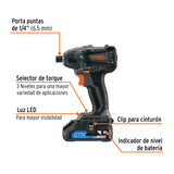 DESTORNILLADOR DE IMPACTO 1/4' 20 V TRUPER MAX