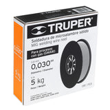 CARRETE DE MICROALAMBRE SÓLIDO, CON GAS 5 KG