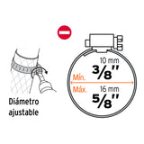 BOLSA CON 4 MINI-ABRAZADERAS 4 DE ACERO INOXIDABLE, TRUPER