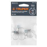 BOLSA CON 4 MINI-ABRAZADERAS 4 DE ACERO INOXIDABLE, TRUPER