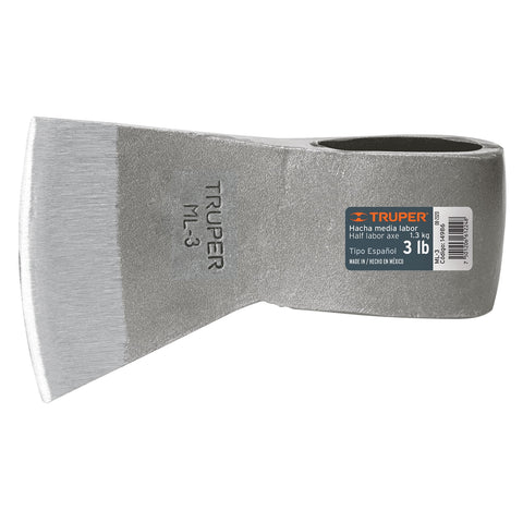 HACHA MEDIA LABOR DE 3LBS SIN MANGO
