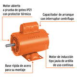 MOTOR MONOFASICO DE 1/2 HP ALTA TRUPER