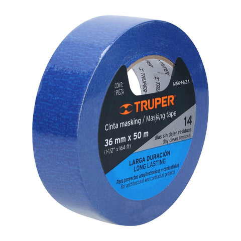 MASKING TAPE 1-1/2'X50 METROS, AZUL