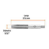 MACHUELO SEMICONICO DE 5/32' X 36NS