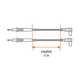 JUEGO DE CABLES DE PRUEBA PARA MULTIMETRO, TRUPER