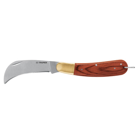 CUCHILLO CURVO PARA ELECTRICISTA, 8'
