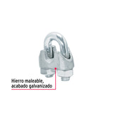 BOLSA CON 40 NUDOS (PERROS) DE HIERRO PARA CABLE DE 1/4"