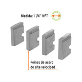 JUEGO DE 4 PEINES 1-1/4' PARA TARRAJAS T-852X, EXPERT
