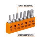 JGO DEPUNTAS TORX DE 1'CON SEGURO 7 PZS