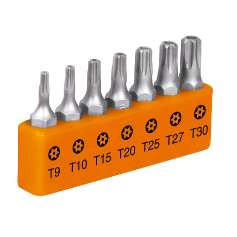 JGO DEPUNTAS TORX DE 1'CON SEGURO 7 PZS