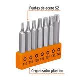 JGO DE PUNTAS TORX DE 2'MEDIDAS T10-T40