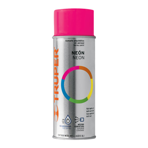 ESMALTE AEROSOL FLUORESCENTE ROSA 400ML
