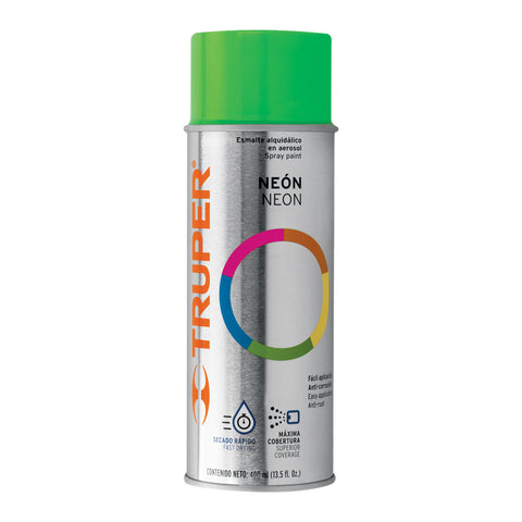 ESMALTE AEROSOL FLUORESCENTE VERDE 400ML