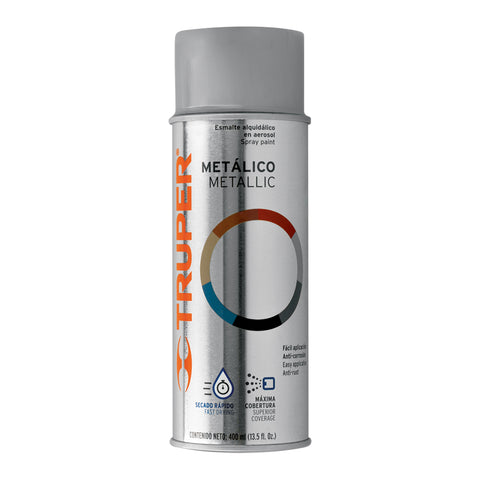 ESMALTE AEROSOL METALICO PLATA 400ML