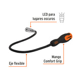 IMÁN EXTENSIBLE, FLEXIBLE DE ACERO CON LED, 3.4 KG