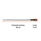 IMÁN EXTENSIBLE, FLEXIBLE DE ACERO CON LED, 3.4 KG