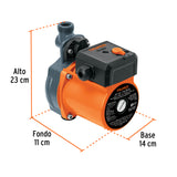 BOMBA DE AGUA CON PRESURIZADOR, 1/6 HP