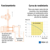 BOMBA PRESURIZADORA MULTIETAPAS 1 1/3 HP, TRUPER