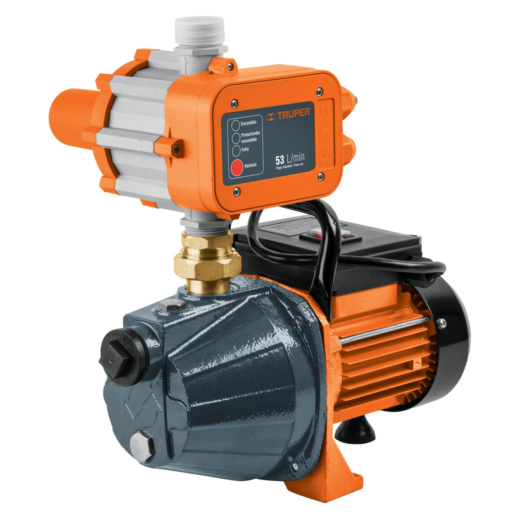 BOMBA DE AGUA CON PRESURIZADOR DE 1 HP