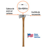 HACHA PULASKY DE 3-1/2LBS CON MANGO