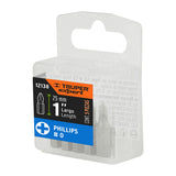 ESTUCHE CON 5 PUNTAS DE CRUZ PH0 LARGO 1', TRUPER EXPERT
