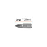 ESTUCHE CON 15 PUNTAS DE CRUZ PH2 LARGO 1', TRUPER EXPERT